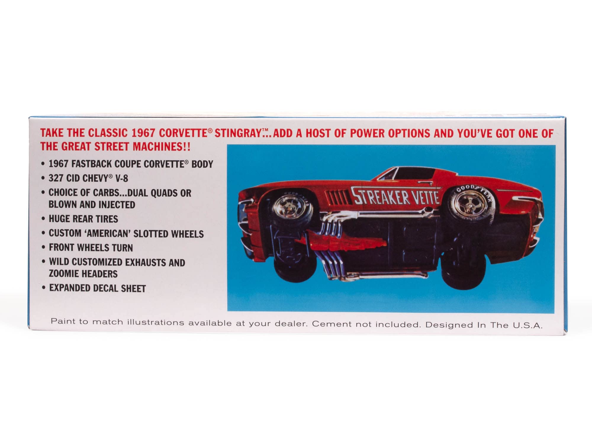 MPC 973 1967 Chevy Corvette Stingray "Streaker Vette" 1/25 Model Kit