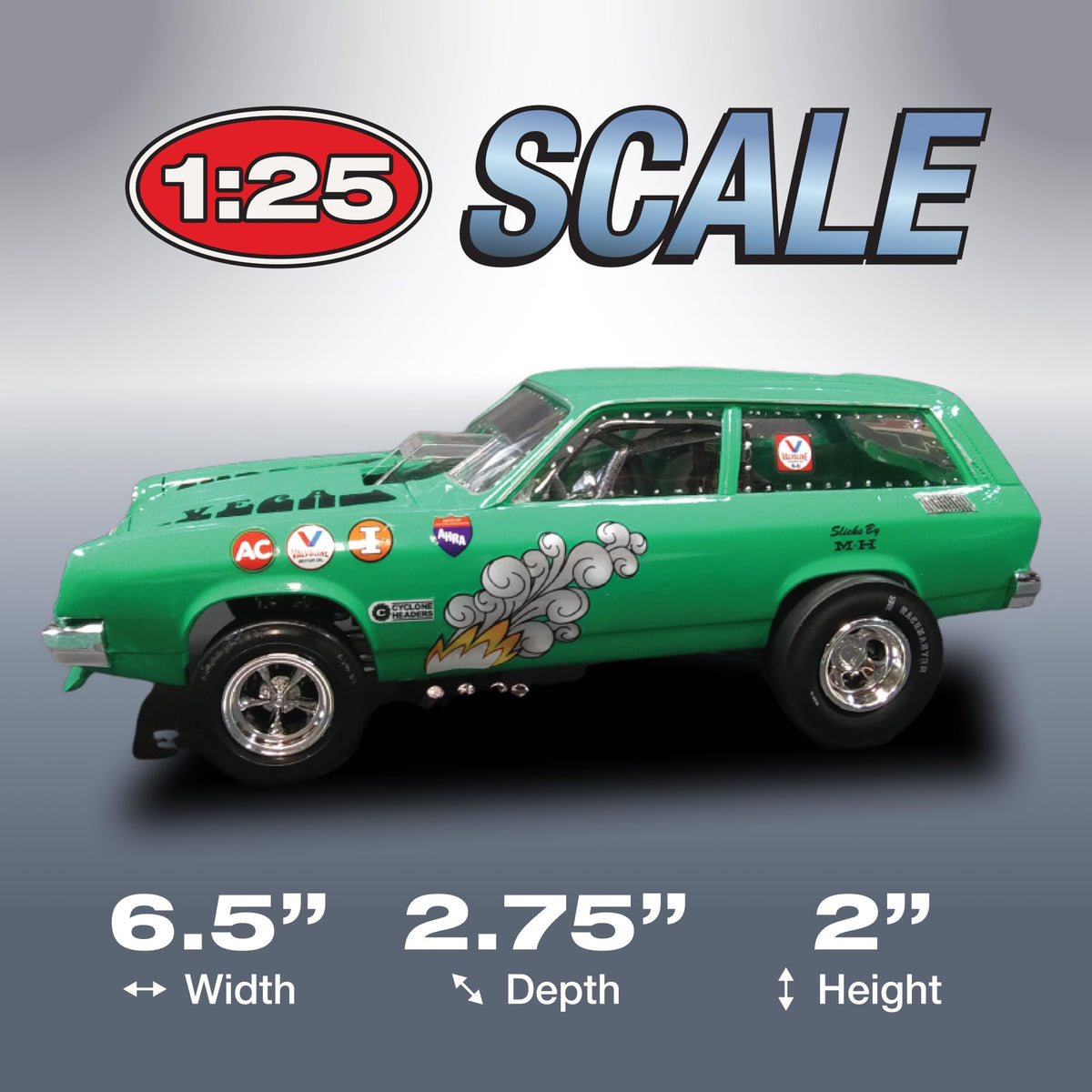 AMT 1156 1/25 1976 Chevy Vega Funny Car Model Kit