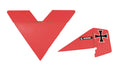 Rage R/C A1222R Tail Set; Vintage Stick (Red)