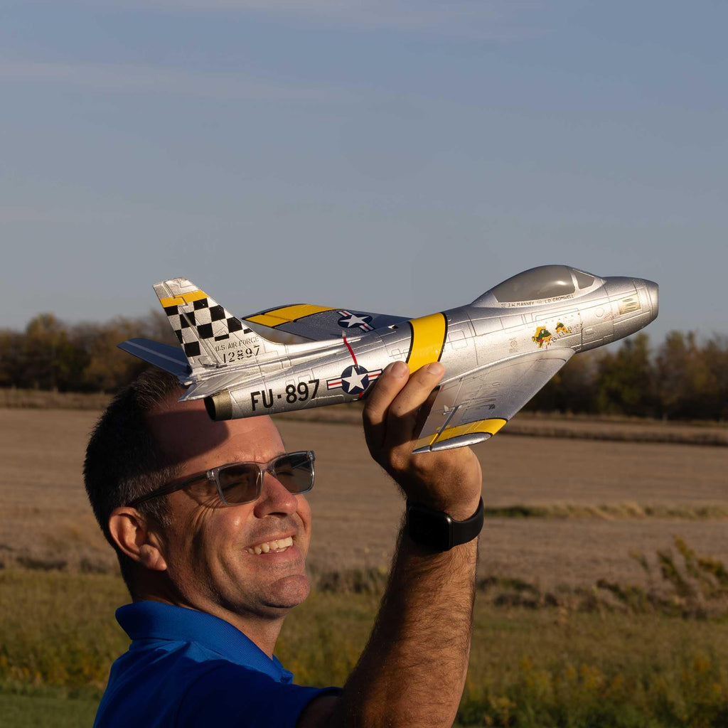 E-Flite EFLU7050 UMX F-86 Sabre 30mm EDF BNF Basic