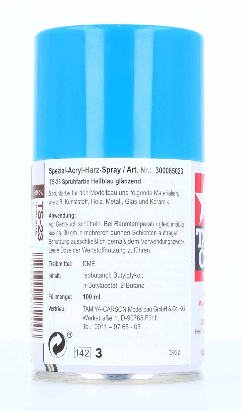 Tamiya 85023 Spray Lacquer TS-23 Light Blue - 100ml Spray Can