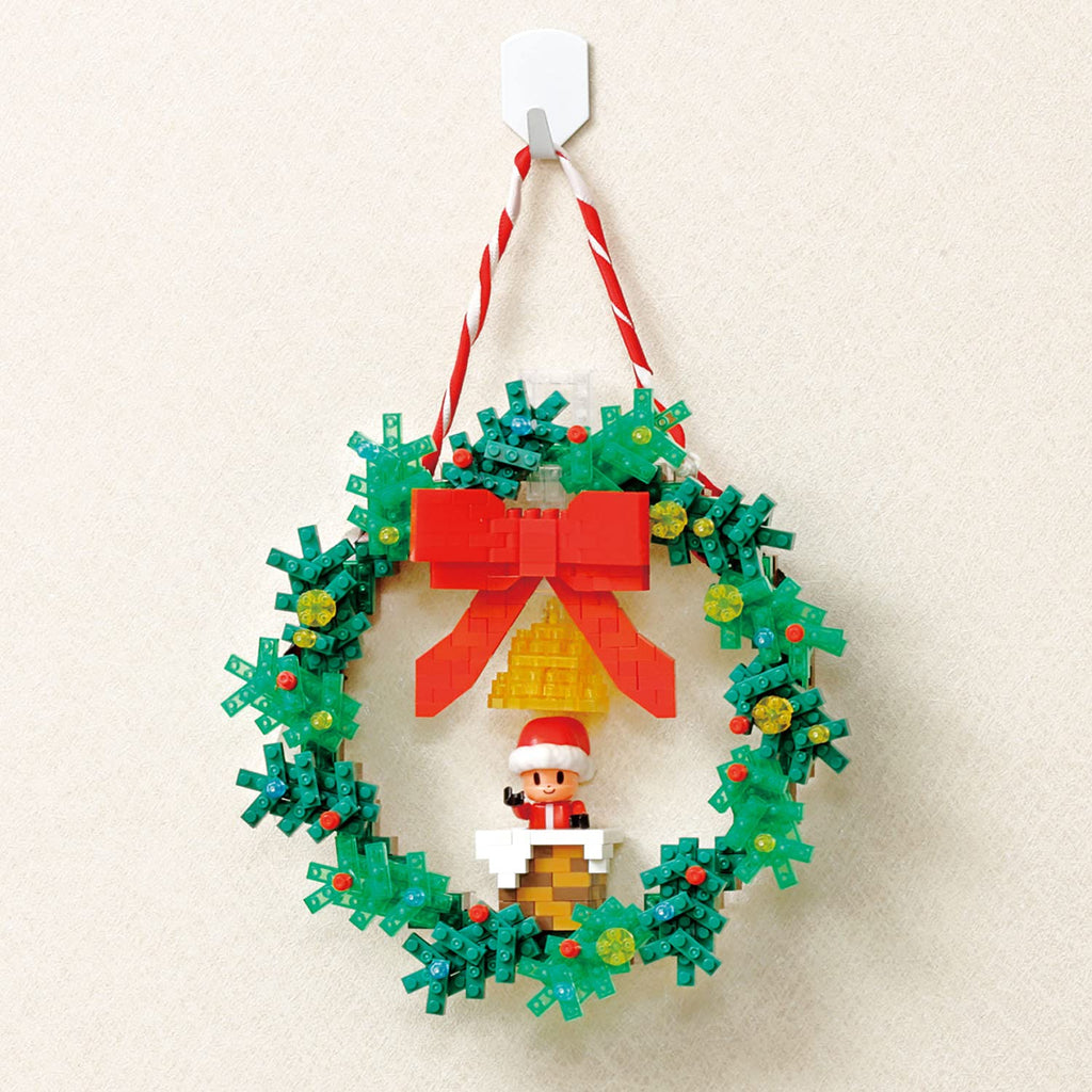 Nanoblock 22159 Christmas Wreath "Holiday", Nanoblock Sights to See Series