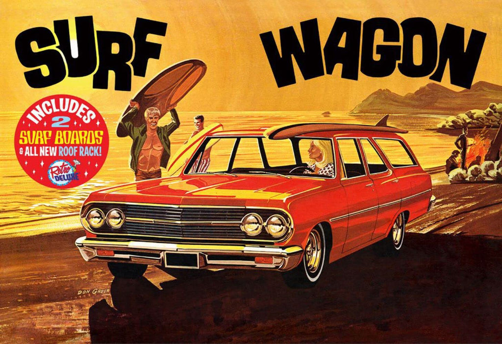 AMT 1131 1965 Chevy Chevelle Surf Wagon 4-in-1 1/25 Model Kit New