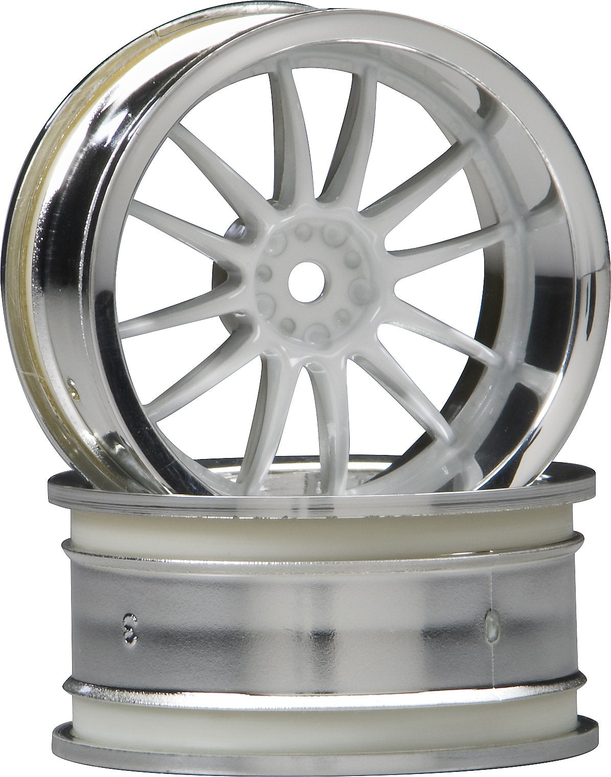 HPI Racing 3284 Work XSA 02C Wheel 26mm Chrome/White (6mm Offset)