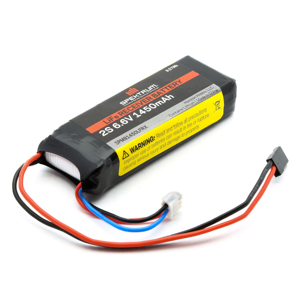 Spektrum SPMB1450LFRX 1450mAh 2S 6.6V Li-Fe Receiver Battery