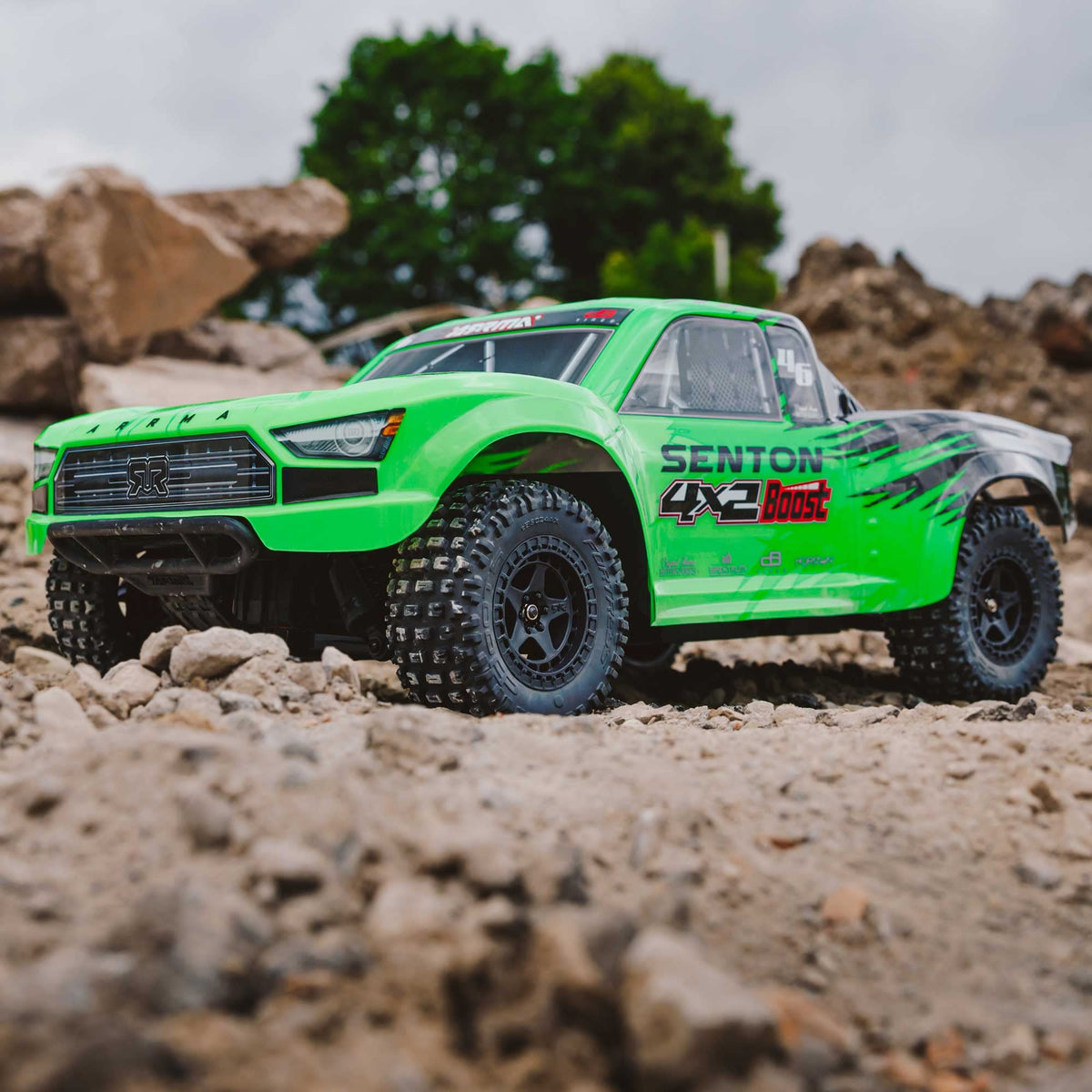 ARRMA RC Truck 1/10 SENTON 4X2 Boost MEGA 550 Brushed Short Course Truck RTR