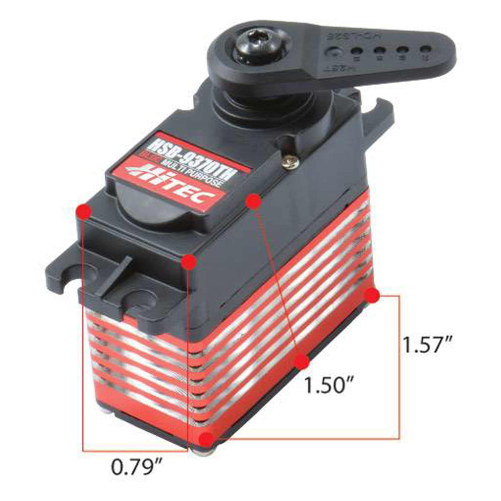 Hitec RCD 39373 HSB-9370TH Multi-Purpose, Brushless, Titanium Gear Servo