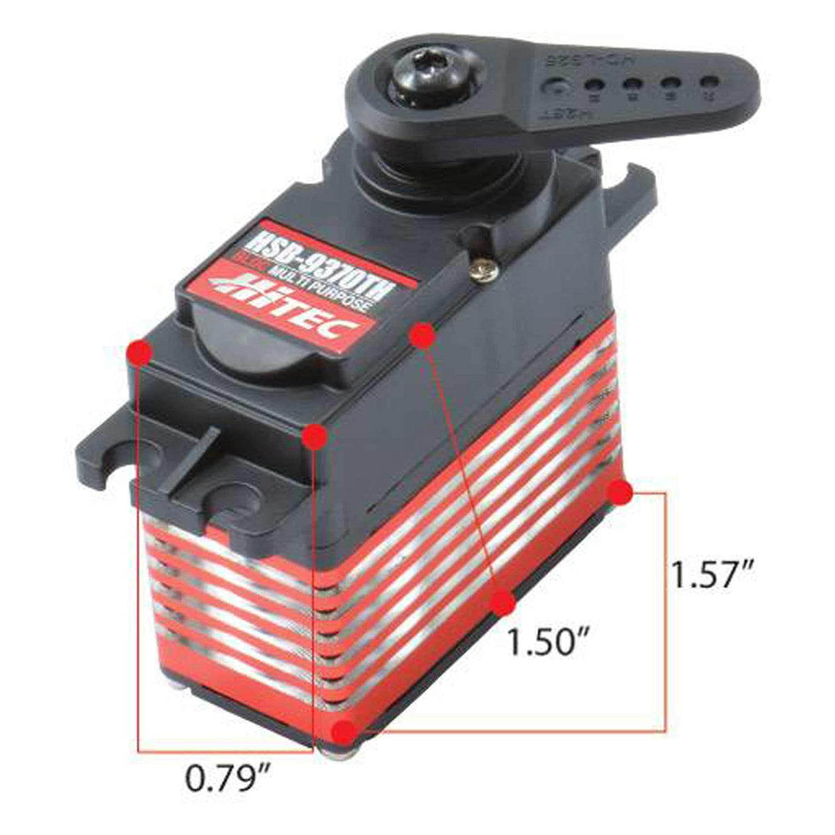 Hitec RCD 39373 HSB-9370TH Multi-Purpose, Brushless, Titanium Gear Servo