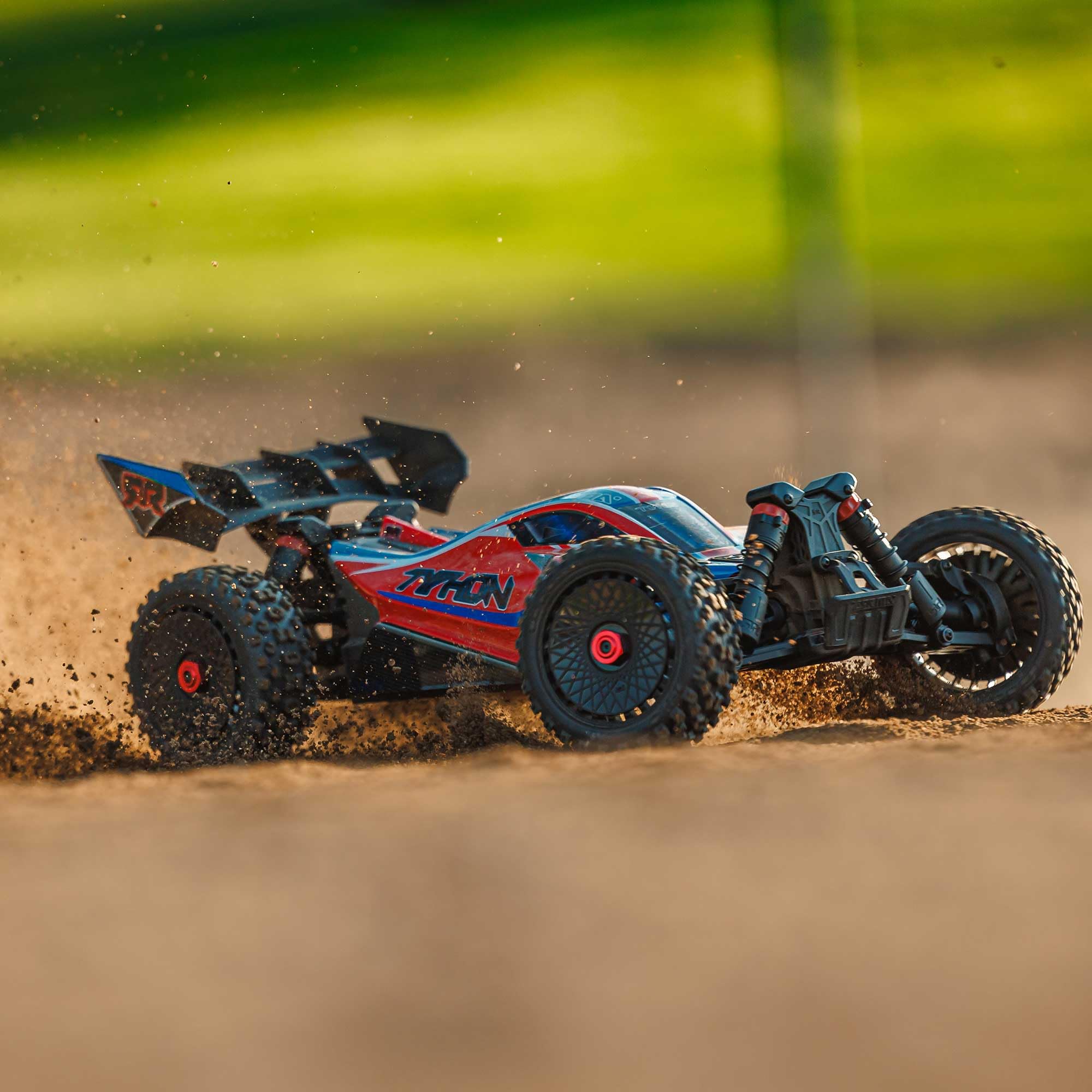 ARRMA RC Car 1/8 Typhon 4X4 RTR Brushed Buggy, Red (Battery and Charger Not Included), ARA4206V4T3
