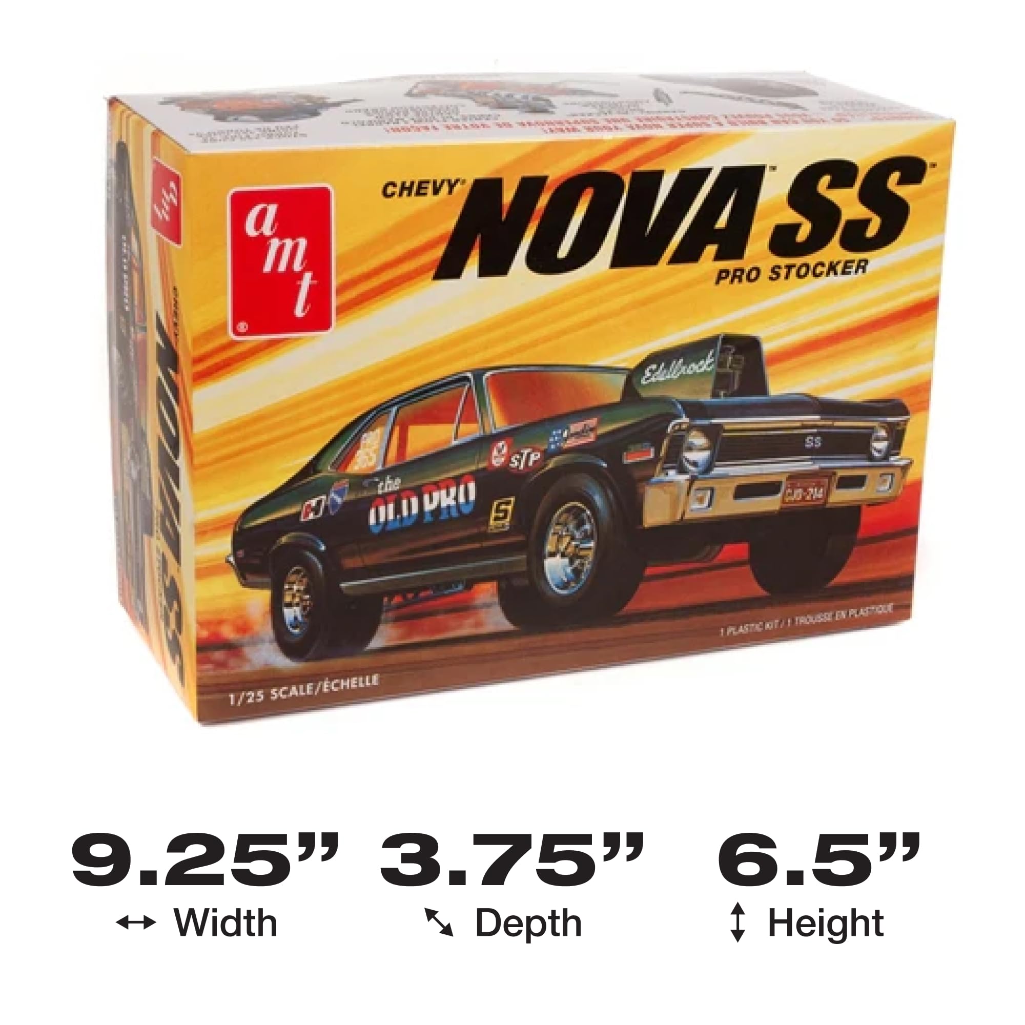 AMT 1142 1972 Chevy Nova SS "Old Pro" Pro Stocker 2-in-1 1/25 Plastic Model Kit
