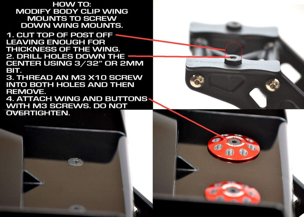 Exotek Racing 1666 1/8 Titanium XL Wing Buttons 22mm (2)