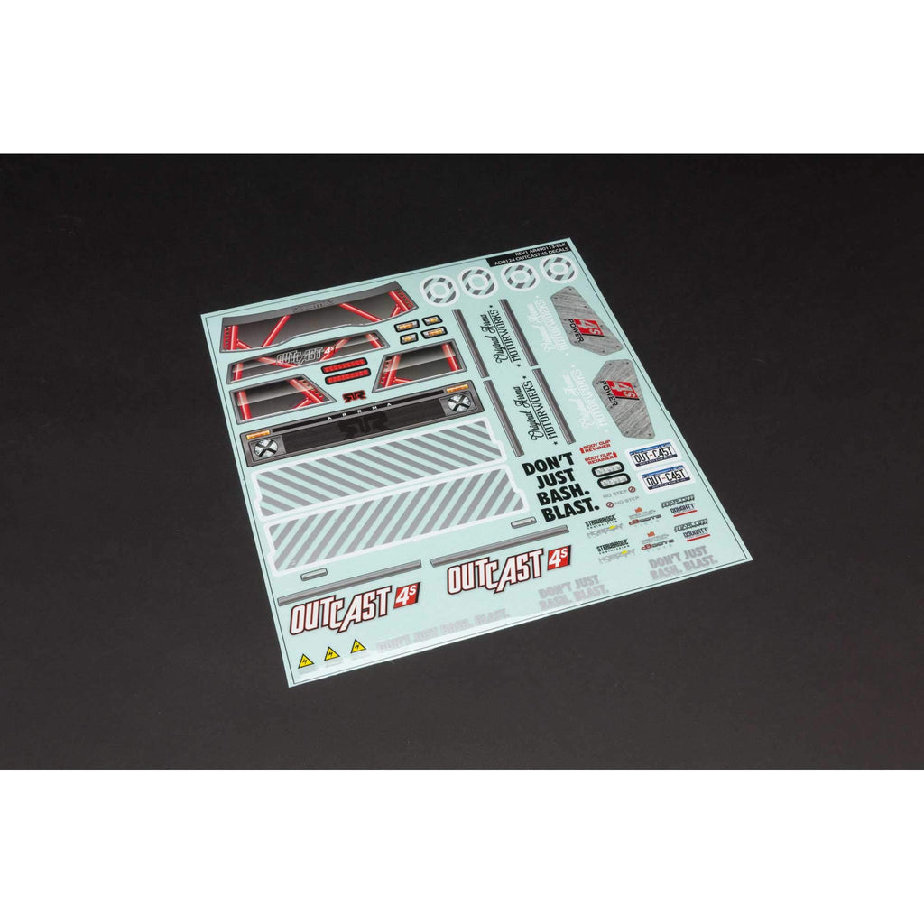 Arrma 402210 402210 Outcast 4x4 Clear Body with Decals