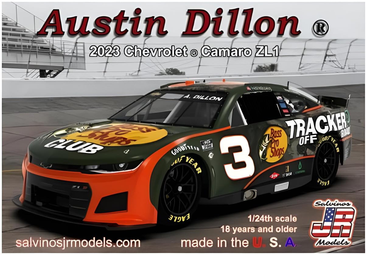 Salvinos JR Models RCC2023ADP 1/24 Scale Richard Childress Racing Austin Dillon Camaro