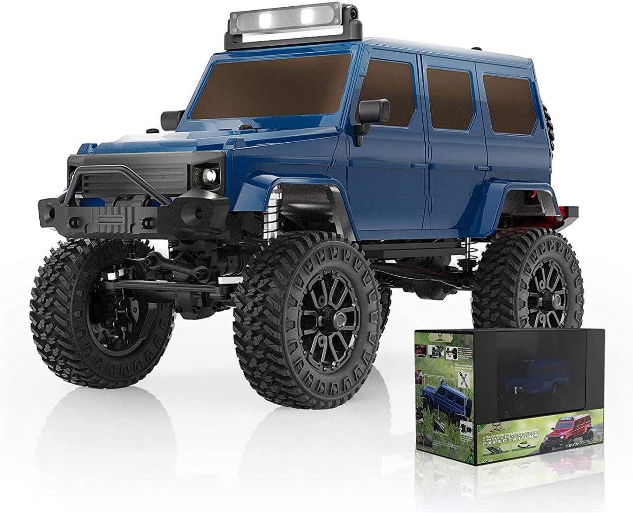 Panda Hobby 2402B 1/24 Tetra24 X3 Portal Edition RTR Scale Mini Crawler, Blue