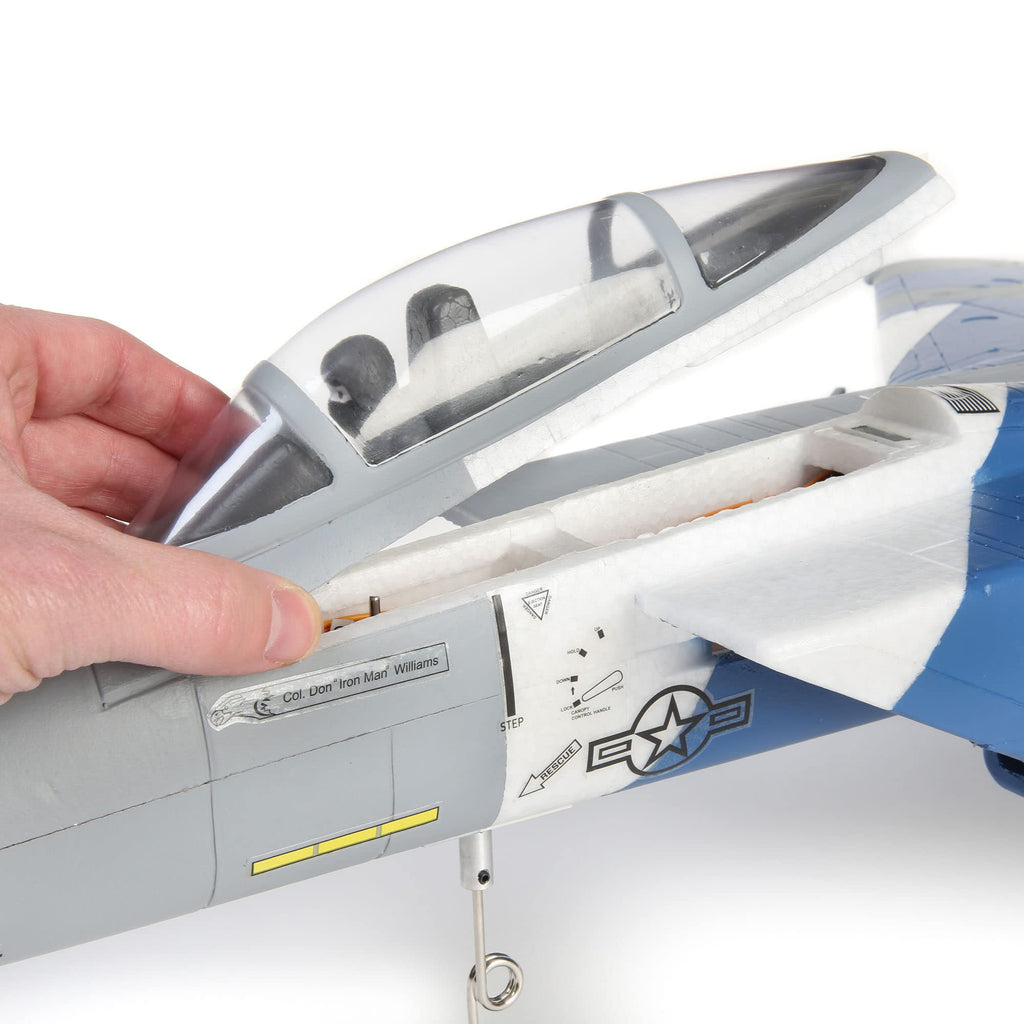 E-Flite EFL97500 F-15 Eagle 64mm EDF BNF Basic AS3X SAFE RC Jet New