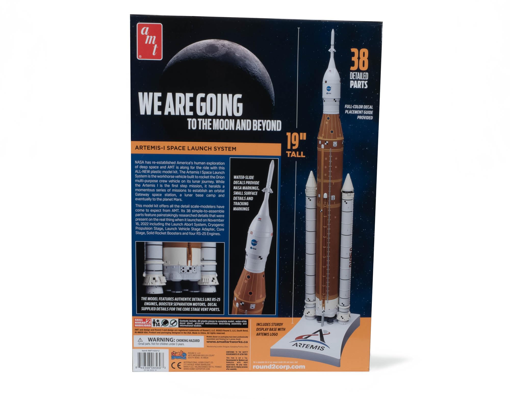AMT 1423 NASA Artemis1 Model Rocket Kit 1/200