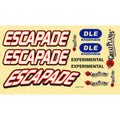 Great Planes GPMA5392 Decals Escapade MX 30cc/EP ARF