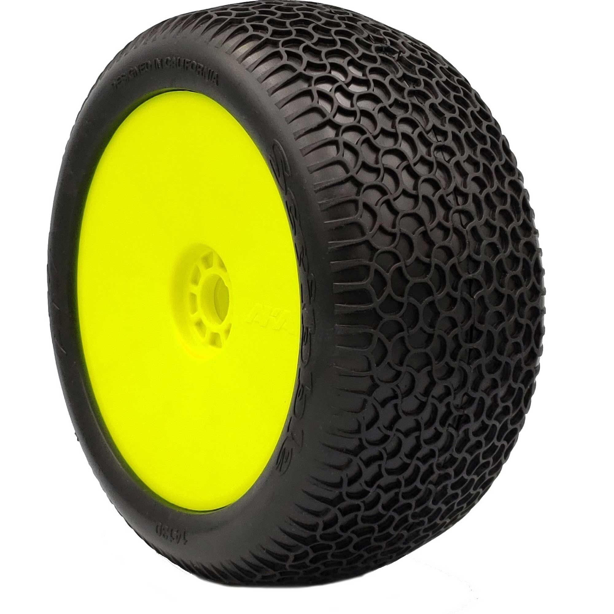 AKA 14130WRY 1:8 Truggy EVO Scribble PRMT Yellow, ULT Soft (2)