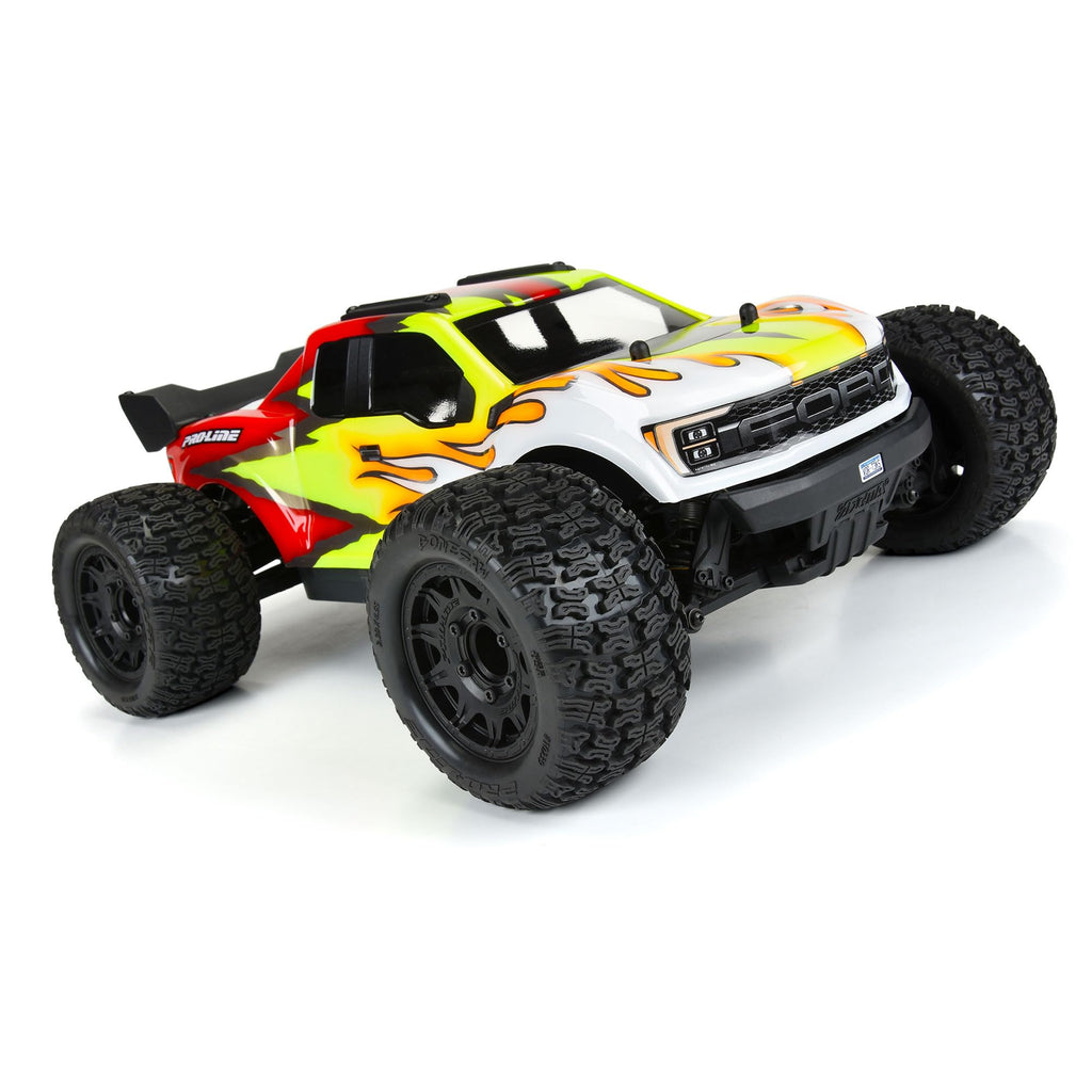 Pro-Line 1023910 Bonesaw 2.8" All-Terrain Truck Tires Mounted on Raid Black 6x30 Removable Hex (12mm & 14mm) Wheels (2) for Vorteks 4x4 and other 1/10 Trucks Front or Rear