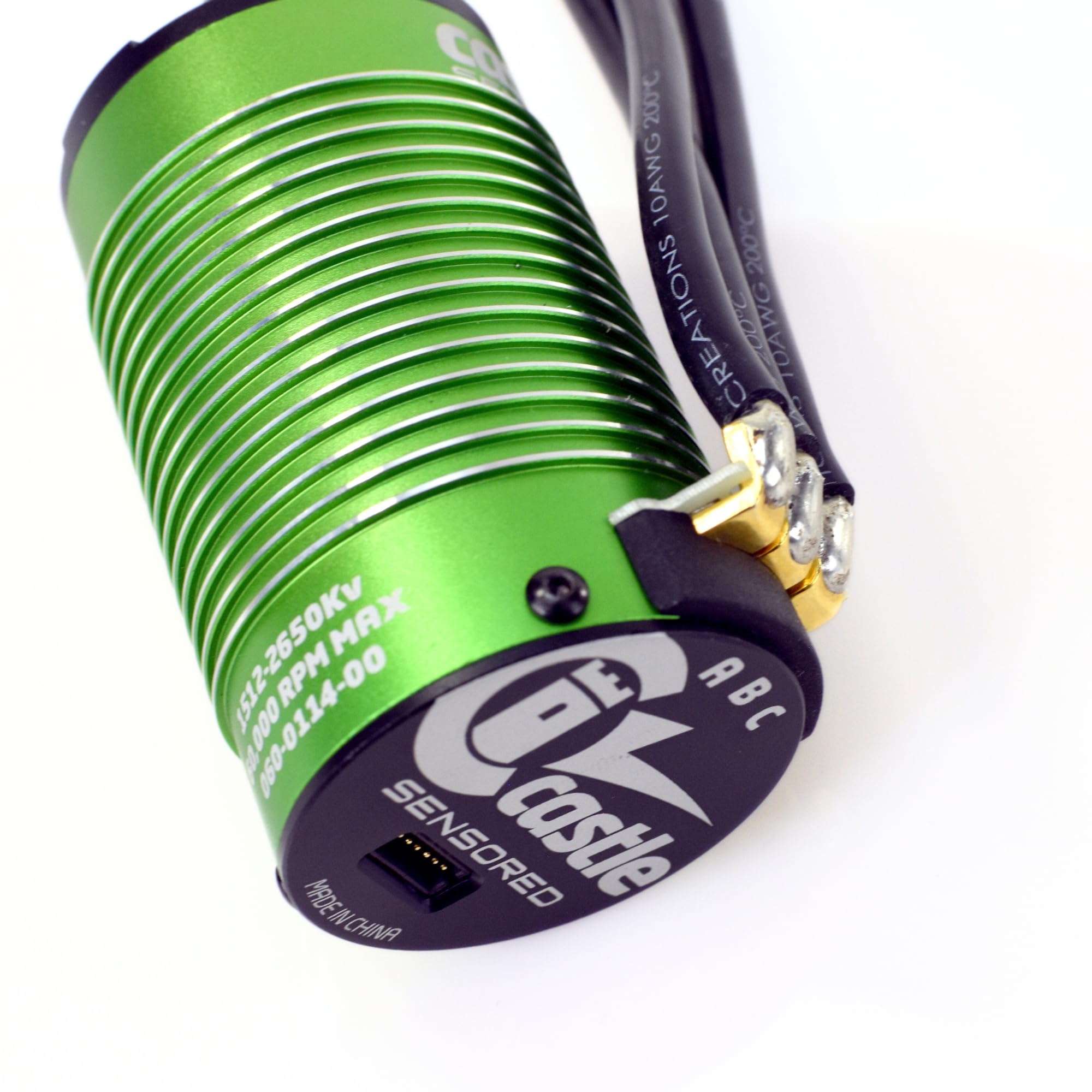 Castle Creations 060-0114-00 MOTOR, 4-POLE SENSORED BRUSHLESS, 1512-2650KV V2