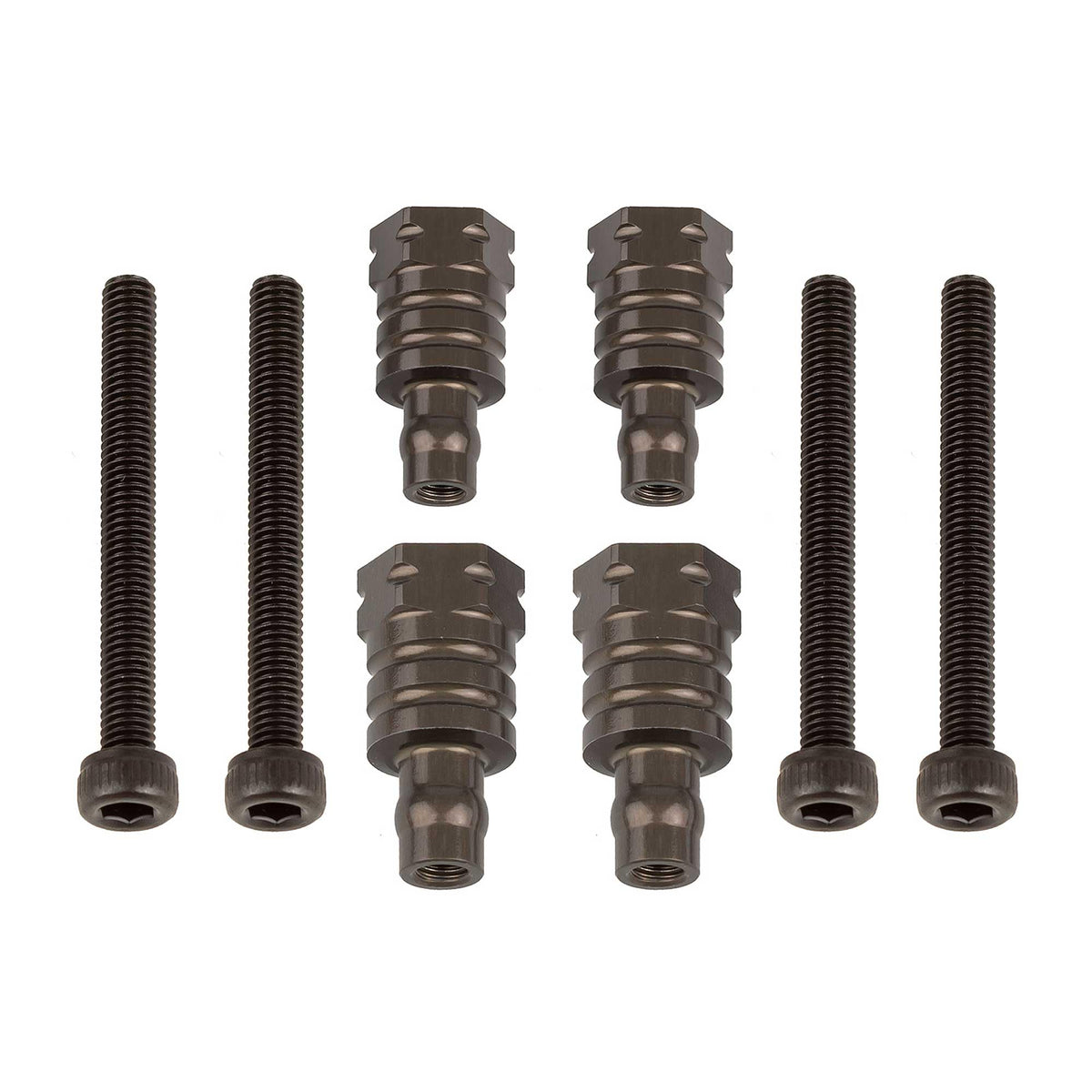 Associated 81591 RC8B4 FT Shock Bushings, 14mm & 17mm, aluminum