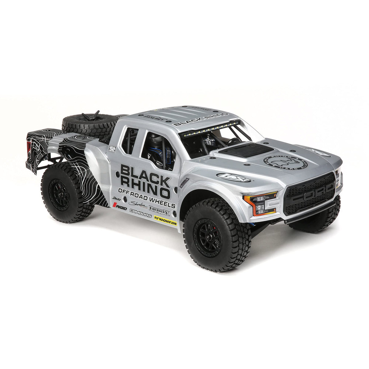 Losi LOS03020V2T2 Black Rhino Ford Raptor Baja Rey SMART 1/10th RTR