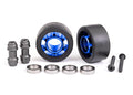 Traxxas 7775X Wheels, Wheelie Bar, 6061-T6 Aluminum (Blue-Anodized) (2)