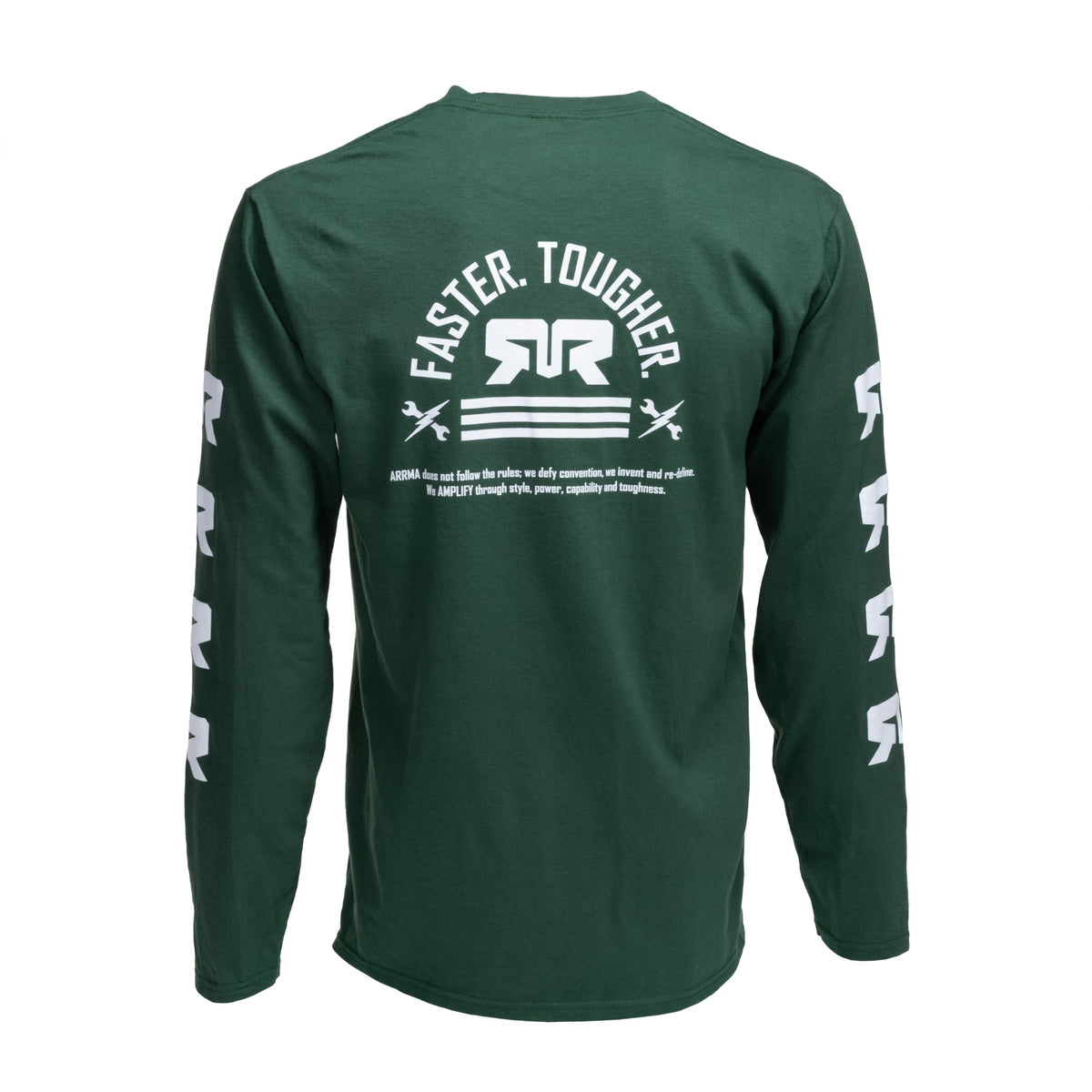 Arrma ARAZ0030S ARRMA Faster. Tougher. Longsleeve Green, Small