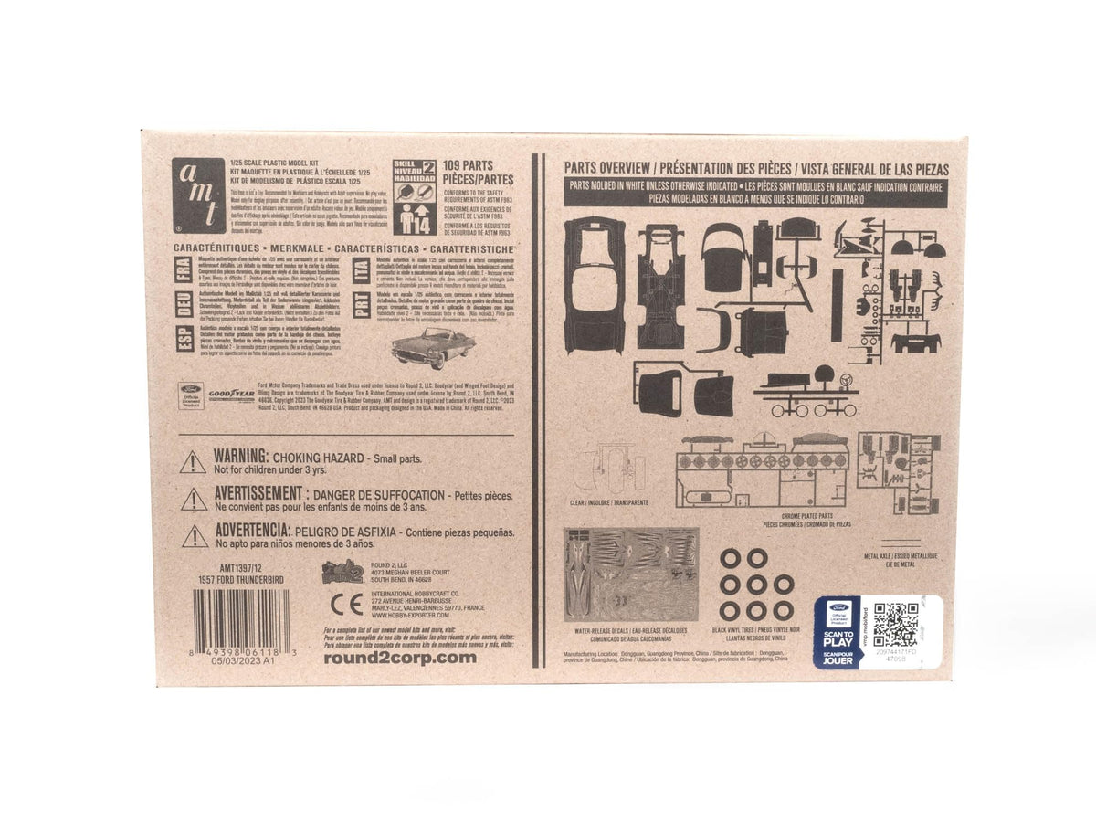 AMT 1397 1957 Ford Thunderbird 1/25 Model Kit