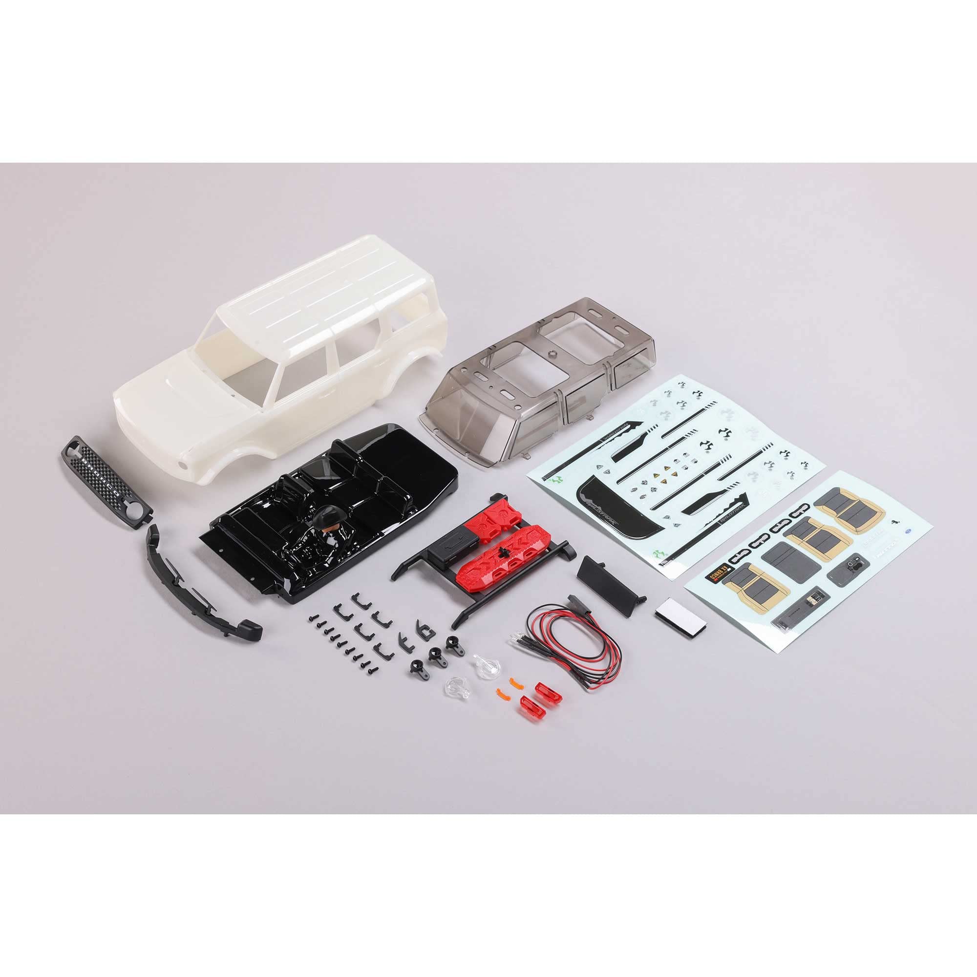 Axial AXI200009 Ford Bronco Body, White: SCX24