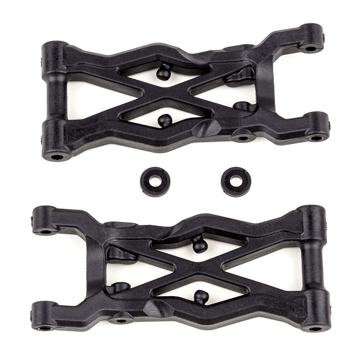 Team Associated 91855 Rear Suspension Arm,Hard,75mm, Black: RC10B6.2