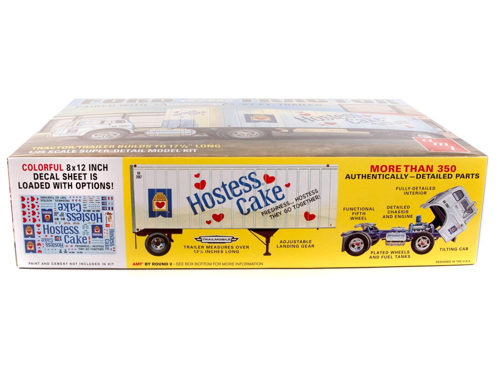 AMT 1221 1/25 Ford C600 Hostess Truck with Trailer Model Kit