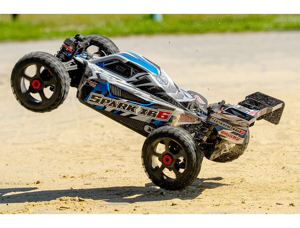 Corally 00485-B Spark XB6 1/8 6S Basher Buggy, ROLLER, Blue