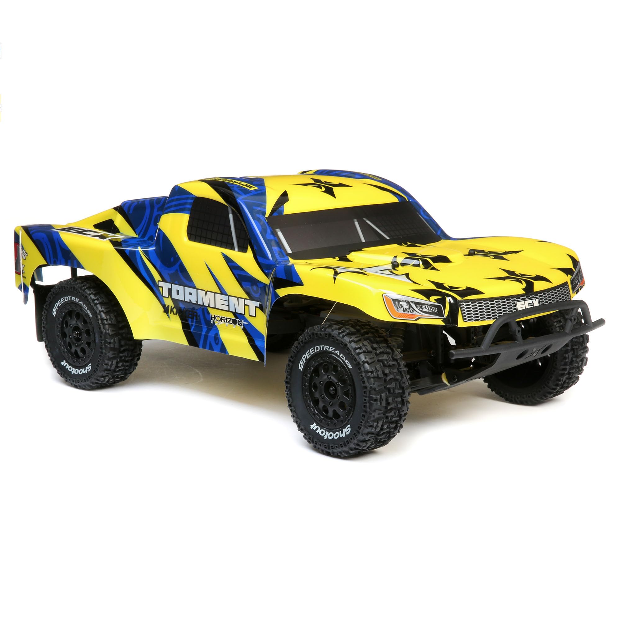 ECX ECX03433T1 1/10 2wd Torment SCT: Yellow/Blue RTR