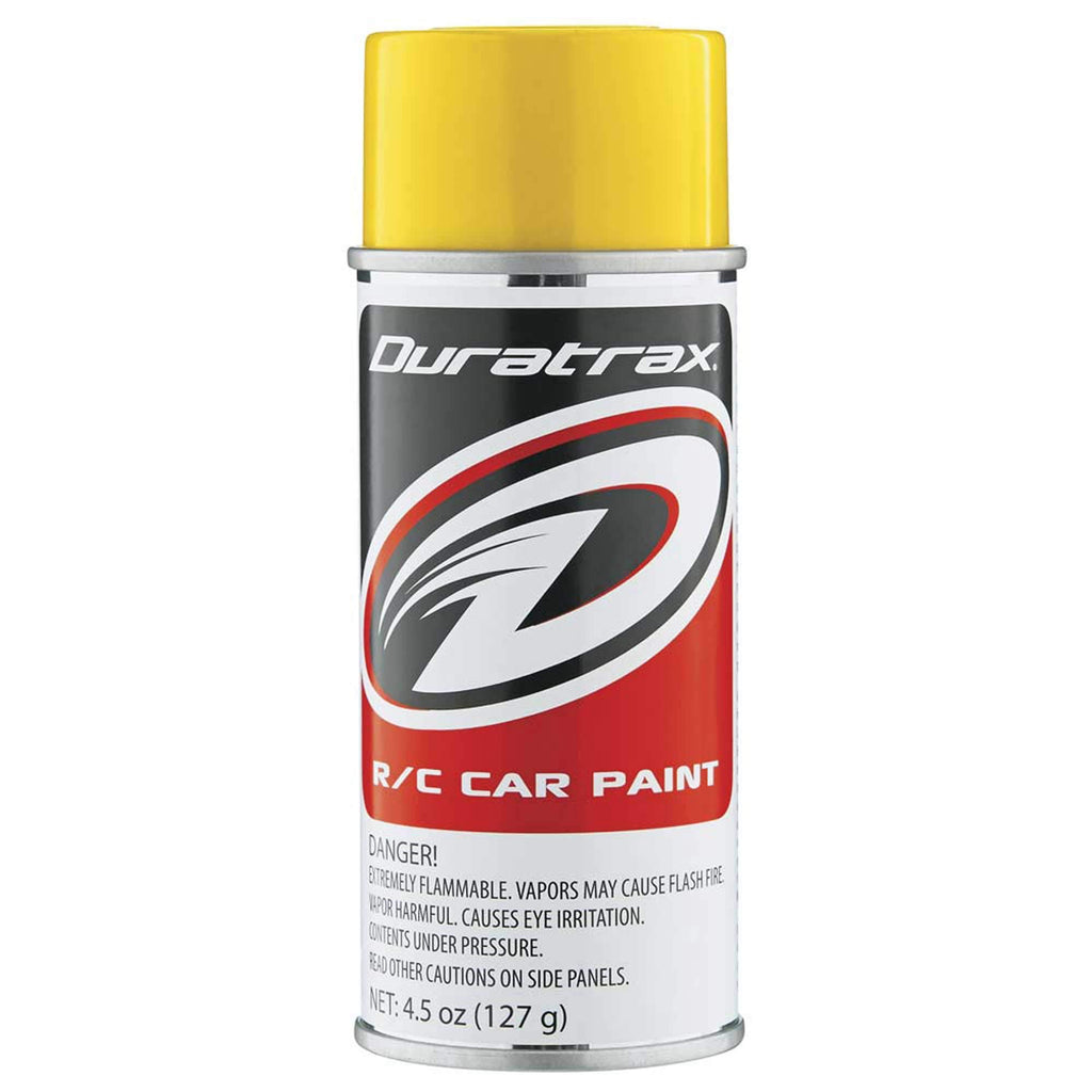 DuraTrax PC295 Polycarb RC Spray Paint, Candy Yellow 4.5oz