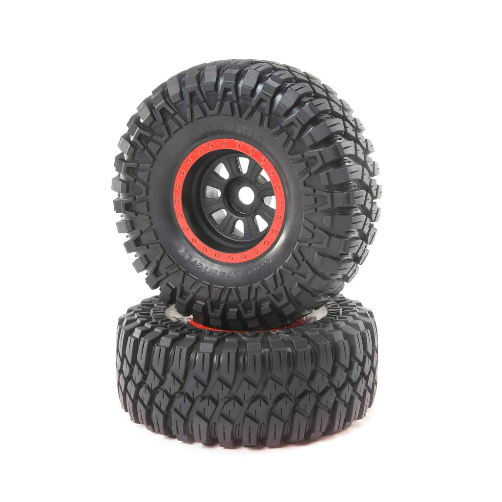 Losi LOS45031 MaxxisCreepyCrawlerLT,Black,Mntd(2): SuperRockRey