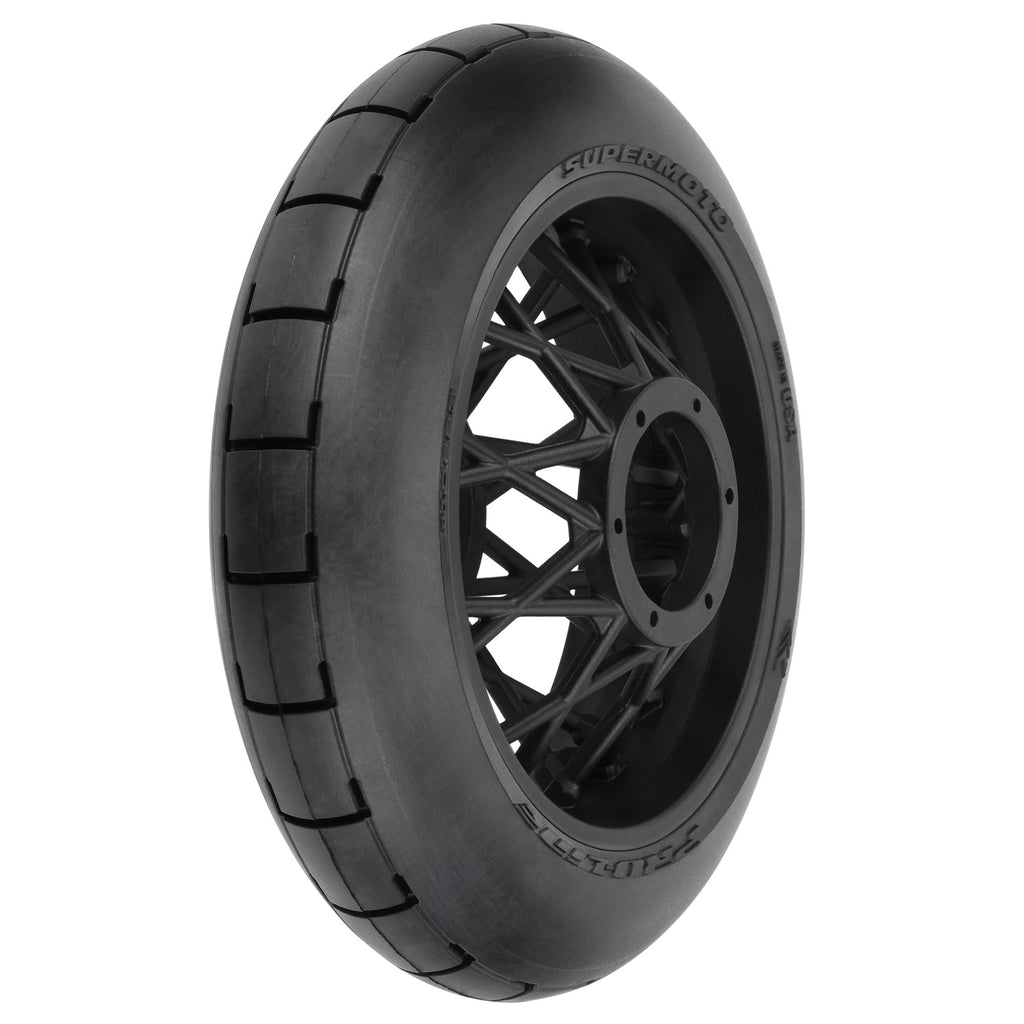 Pro-line Racing 1022310 1/4 Supermoto Tire Rear MTD Black Wheel: PM-MX