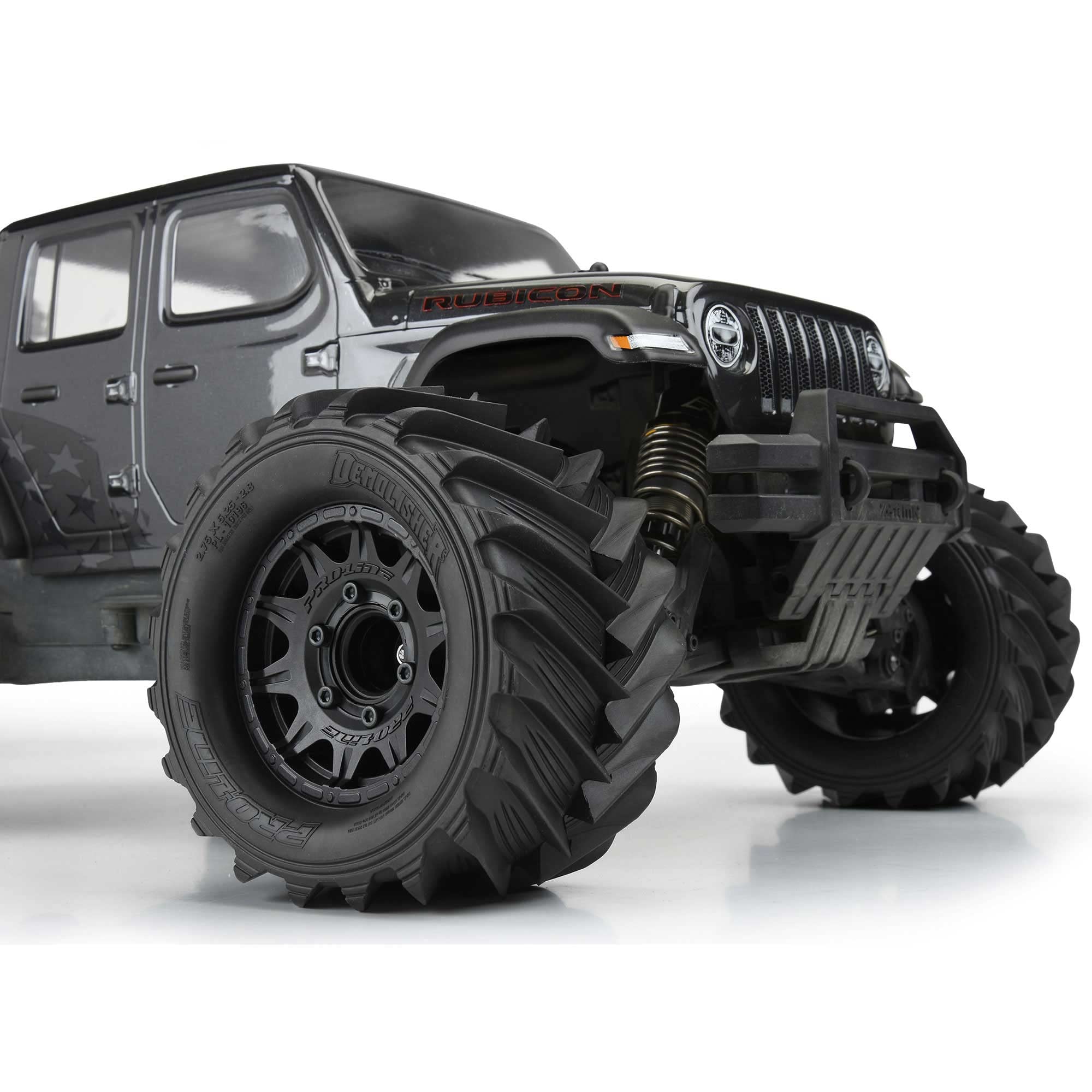 Pro-Line 1019610 1/10 Demolisher F/R 2.8" MT MTD Tires 12mm Blk Raid (2)
