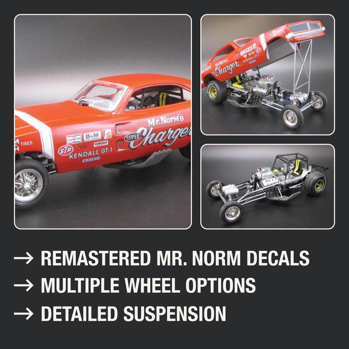 Polar Lights 989 1969 Dodge Charger FunnyMr.Norm Model Kit