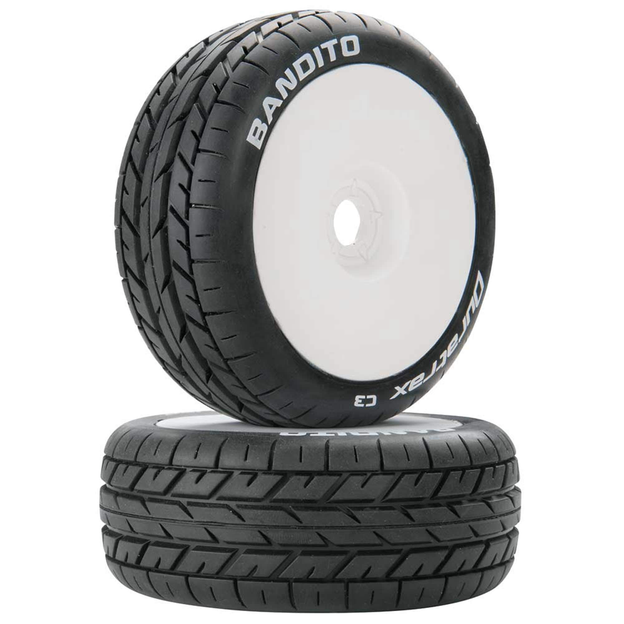 DuraTrax X-Cons 1:8 Scale RC Buggy Tires with Foam Inserts,Mounted