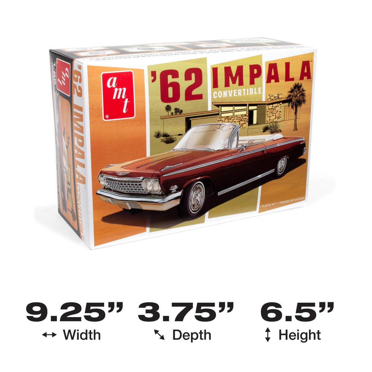 AMT 1355M  1962 Chevy Impala Convertible 1 Model Kit