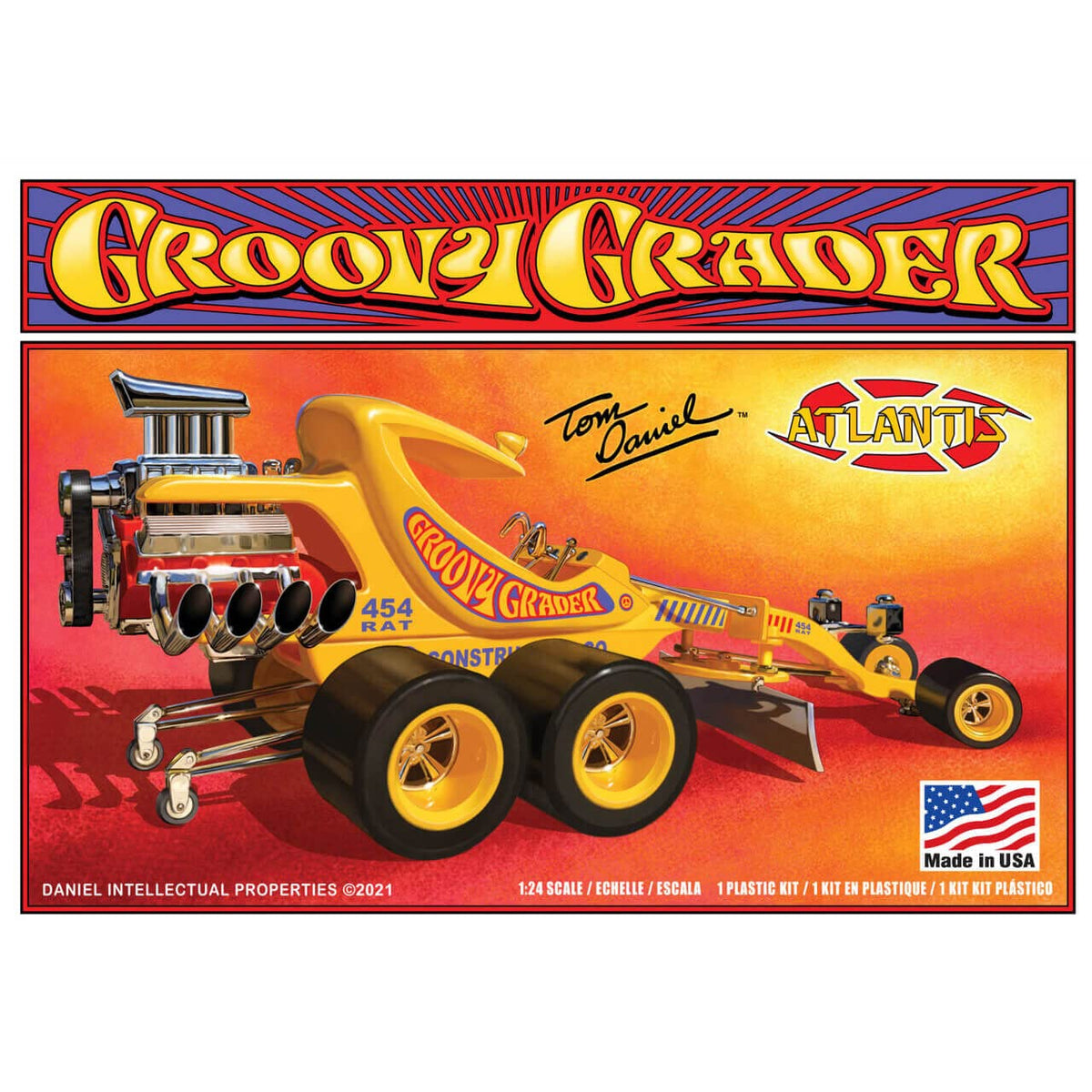 Atlantis M5697 Tom Daniel Groovy Grader 1/24 Model Kit