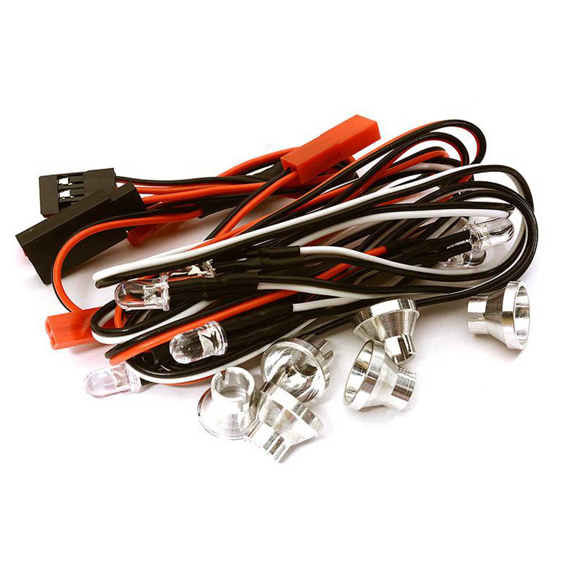 Integy C28388 LED Holder Set 5mm Size w/2Red & 4White LED Lights