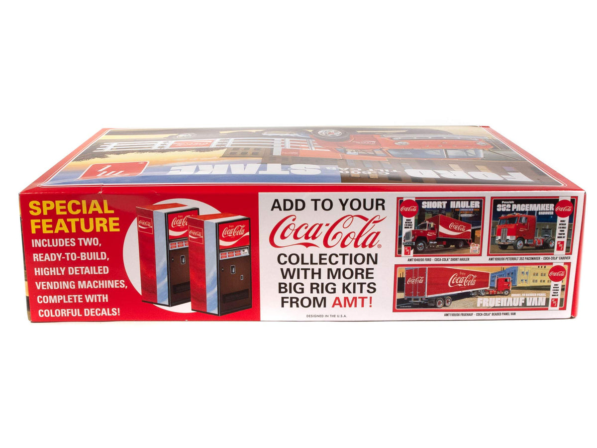 AMT 1147 1/25 Ford C600 Stake Bed w/ Coca-Cola Machine Model Kit