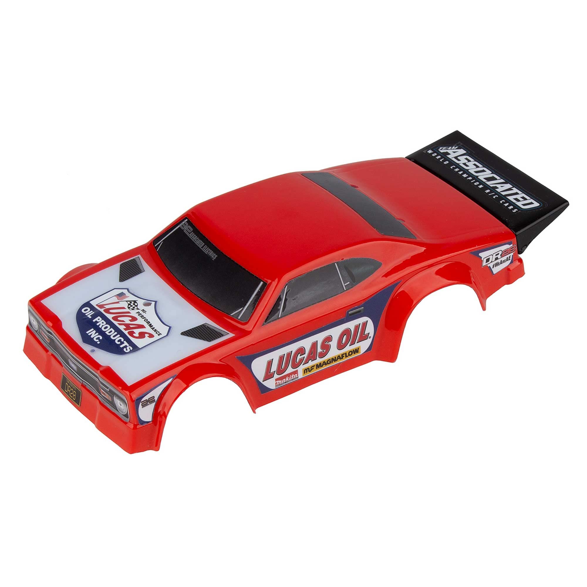 Team Associated 21451 DR28 Lucas Oil RTR body, painte