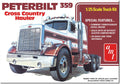AMT 1477 Peterbilt 359 Cross Country Hauler Model Kit