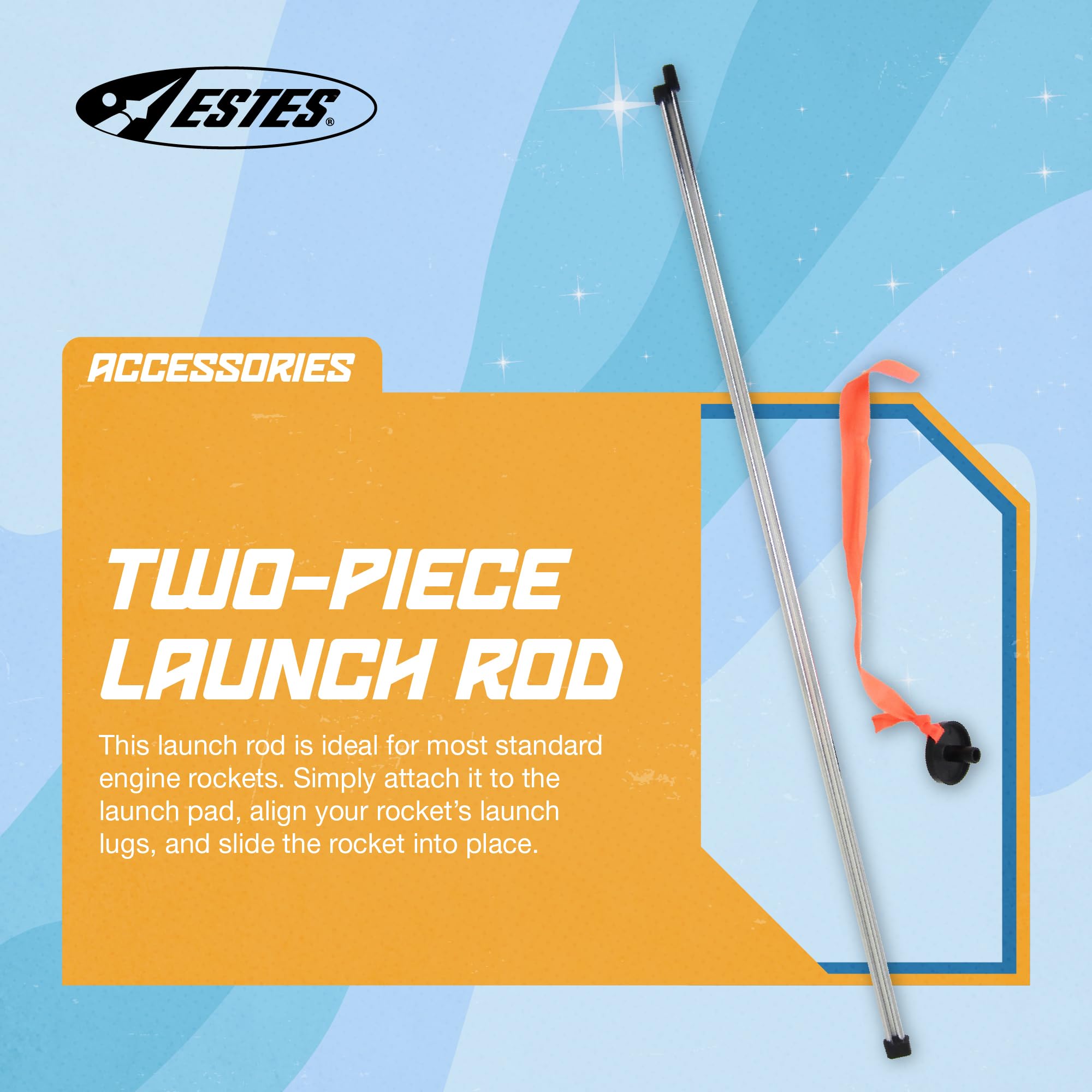 Estes 2243 1/8  Two-Piece Rod