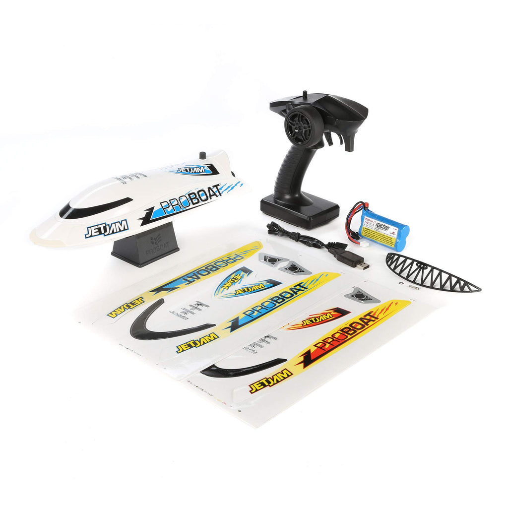 Pro Boat PRB08031T2 Jet Jam 12-inch Pool Racer, White: RTR