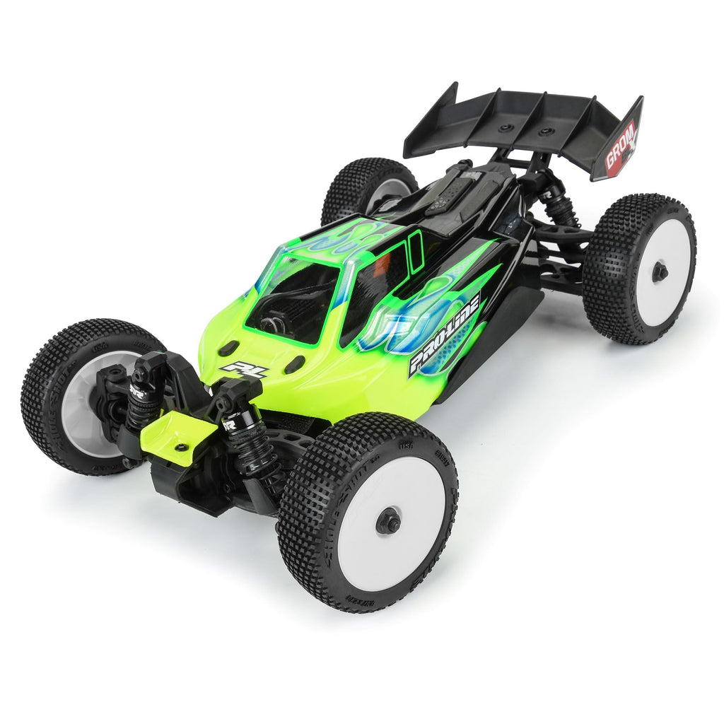 Pro-Line 1031713 Hole Shot 3.0 Buggy Tires MTD Velocity White Wheels for Arrma Typhon Grom