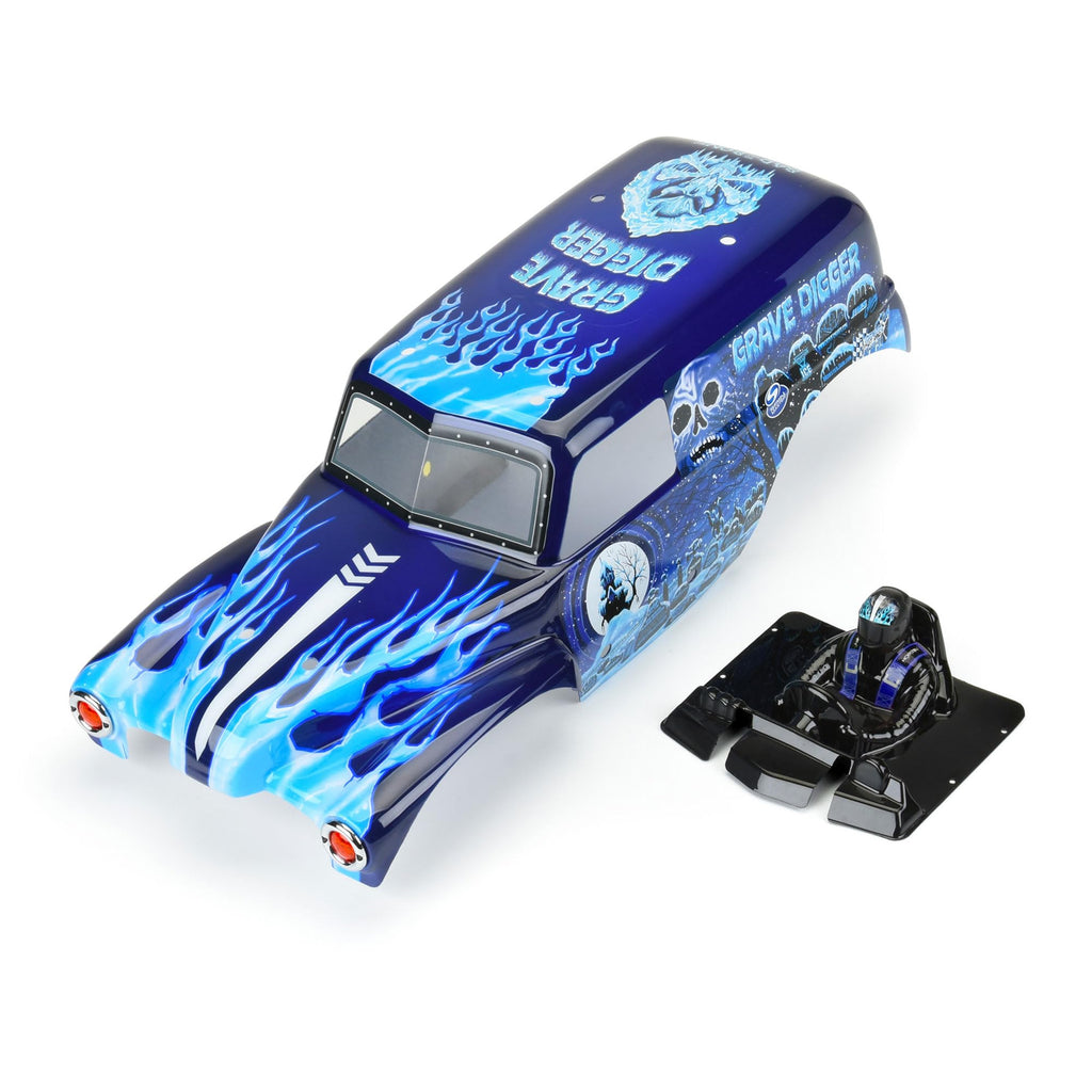 Pro-line Racing 359313 1/10 Grave Digger Ice (Blue) Painted Body Set: LMT